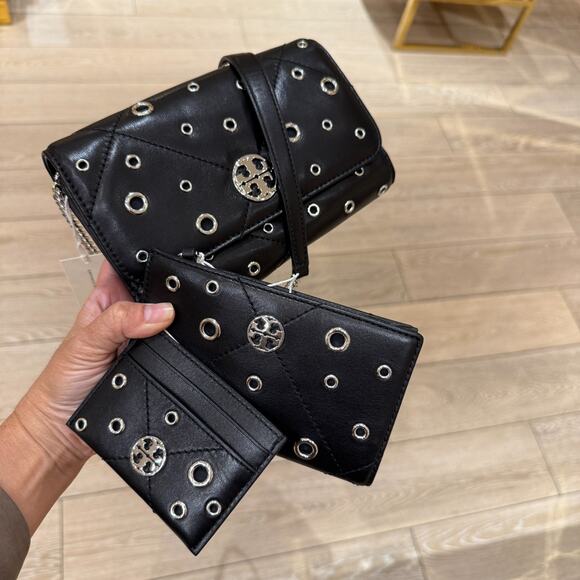 Tory Burch Willa Chain Wallet Crossbody Bag 175973 Black $525 - Picture 9 of 10